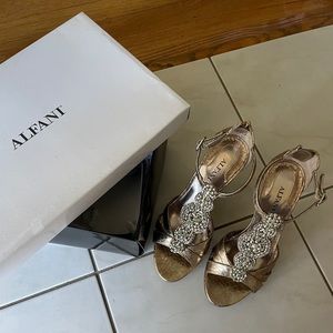 Gold Alfani Heels